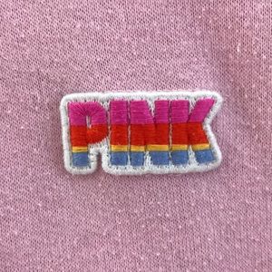 Baby pink zip up long sleeve jacket